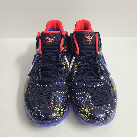 NEW Nike Alpha Huarache Elite Independance Day Baseball Shoes CI2222-403 Size 12